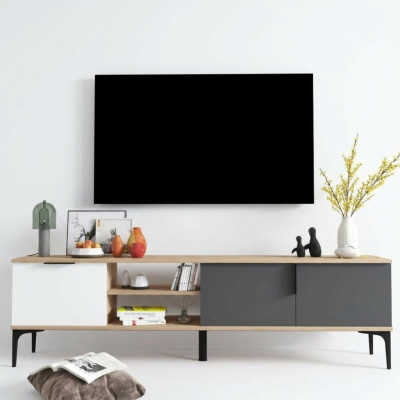 Mobile basso per TV RTV Stand design moderno rettangolare in legno materiale design di lusso