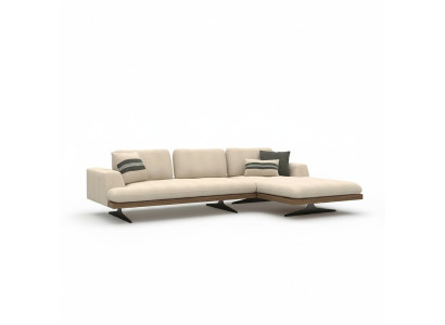 Sofà d'angolo di lusso bianco moderno a forma di L per il soggiorno, design relax e arredamento di design.