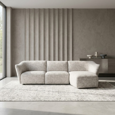 Eck Garnitur Bianco Divano Sofa a L Designer Moderno Soggiorno Nuovo
