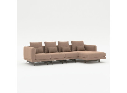 Divano angolare imbottito di design Nuovo Set divano ad angolo L Forma salotto
