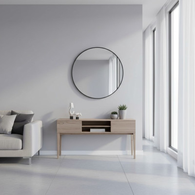 Specchio rotondo, design moderno, arredamento da designer, decorazione, specchio da parete, nuovo arredamento