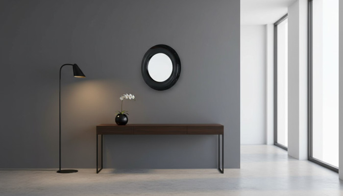 Arredamento Specchio Rotondo di Lusso Moderno Cornice Specchio da Parete Decorazione