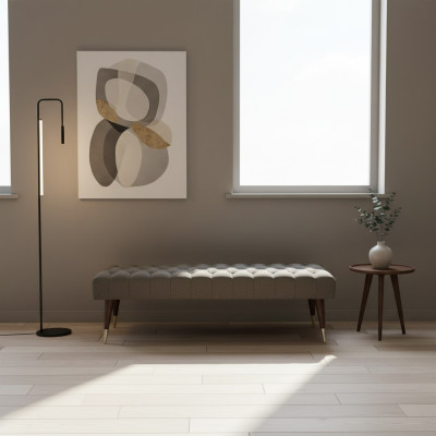 Mobili seduta Grigio Panca Arredamento Camera da letto Panca imbottita Nuovo Mobili