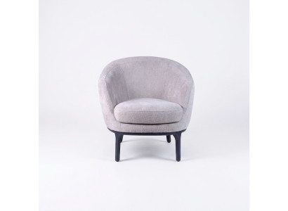 Designer di lusso Grigio Poltrona imbottita Divano Sedile Moderno Tessile Arredamento imbottito
