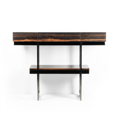 Tavolino consolle design in legno per soggiorno, moderno, nuovo.
