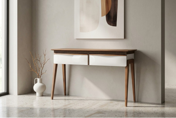 Soggiorno Marrone Tavolo da consolle Moderno in Legno Tavolo Console Design di lusso