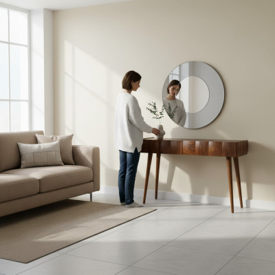 Tavolino console con specchio Set di mobili da soggiorno moderni di lusso