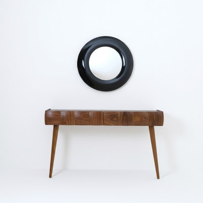 Console mobile moderna in legno con specchio tavolo da consolle lussuoso soggiorno