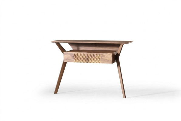 Soggiorno Tavolo console di lusso marrone in legno Tavolo Design moderno Console