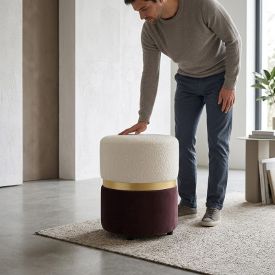Design Sgabello Soggiorno Moderno Arredamento Lusso Mobili Imbottiti Nuovo