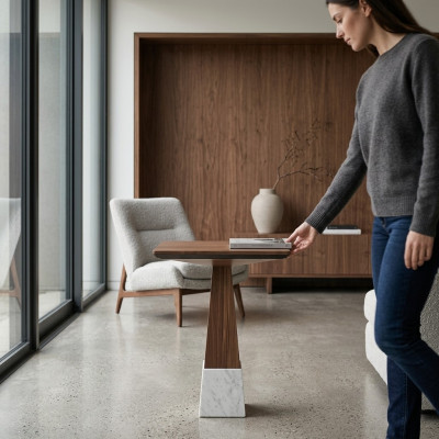 Soggiorno Tavolino in legno Arredamento Design Tavolino da caffè Nuovo Mobili