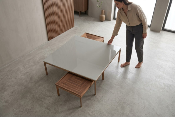 Set soggiorno completo 3 pezzi moderno nuovo tavolino con 2 tavolini.