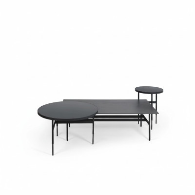 Set di mobili di design di lusso tavolino 3 pezzi 2x tavolino soggiorno completo