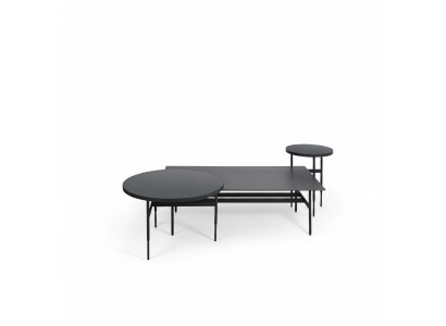 Set di mobili di design di lusso tavolino 3 pezzi 2x tavolino soggiorno completo