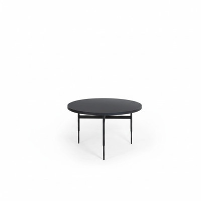 Tavolino rotondo moderno nuovo lusso nero design mobili arredamento legno