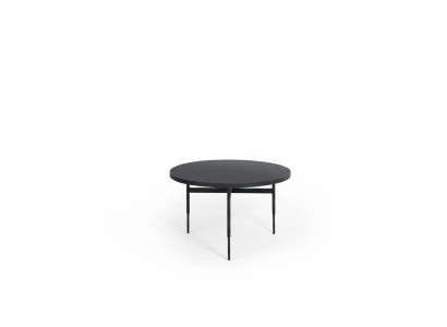 Tavolino rotondo moderno nuovo lusso nero design mobili arredamento legno