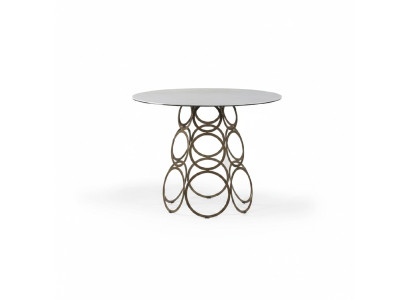 Tavolo rotondo da pranzo Tavolo da cucina Tavolo da pranzo Tavolo rotondo 100 cm Industriale Bianco