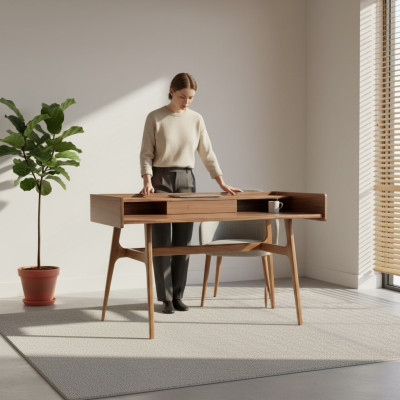 Legno Camera da letto Scrivania Design Tavolo per computer Arredamento di lusso