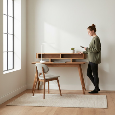 Scrivania in legno Mobili Scrivania per computer Tavolo Design di lusso Arredamento Nuovo