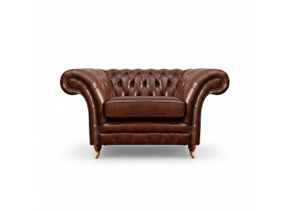 Divano Chesterfield marrone da soggiorno, poltrona, arredamento, nuovo sedile imbottito.