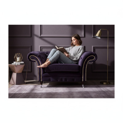 Poltrona da soggiorno Nuovo design Lusso Chesterfield Mobili imbottiti Tessuto