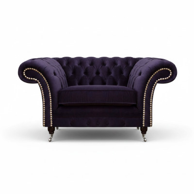 Poltrona da soggiorno Nuovo design Lusso Chesterfield Mobili imbottiti Tessuto