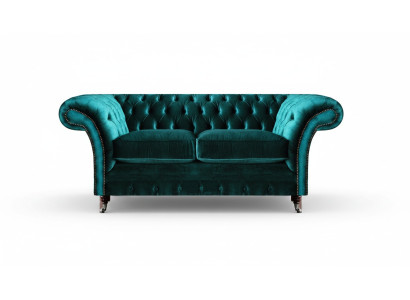 Chesterfield Design Divano Verde Due posti Divano Arredamento Mobili Imbottiti