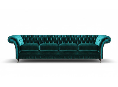 Neu Design divano Chesterfield quattro posti per salotto.