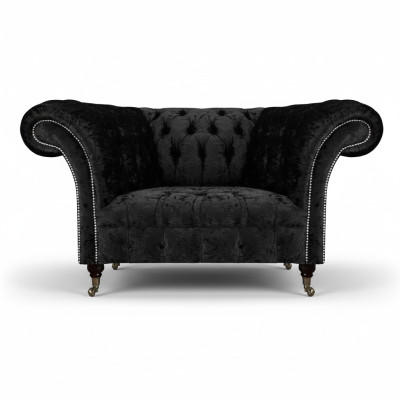 Soggiorno poltrona di lusso imbottita Chesterfield arredamento mobili imbottiti.