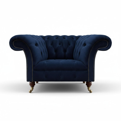 Poltrona di design di lusso arredamento soggiorno Chesterfield imbottiti