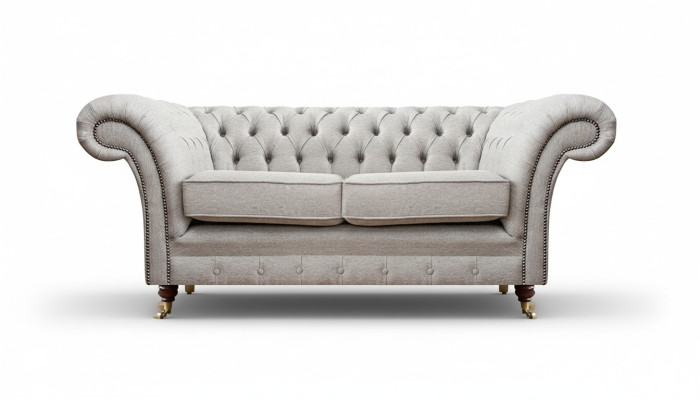 Mobile imbottiti Grigio Divano a due posti Divano Salotto Chesterfield