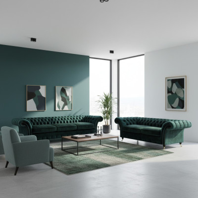 Completamente arredamento soggiorno divani 3+2 set di divani divani Chesterfield