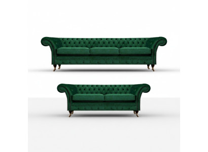 Set di divani 2 pezzi Chesterfield per il soggiorno divani 3+2 imbottiti
