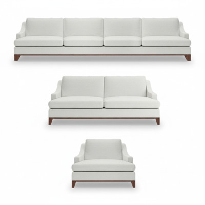 Bianco lussuoso set di divani 3 pezzi completi divani arredamento poltrona soggiorno