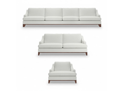 Bianco lussuoso set di divani 3 pezzi completi divani arredamento poltrona soggiorno