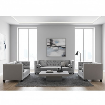 Soggiorno Set di lusso in tessuto Set divano 3 pezzi Moderno Designer 4+2+1