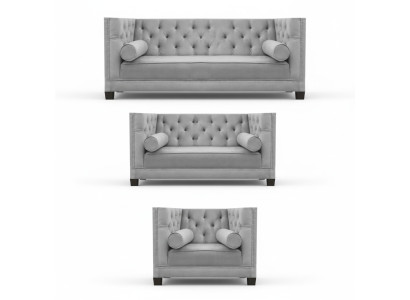 Soggiorno Set di lusso in tessuto Set divano 3 pezzi Moderno Designer 4+2+1