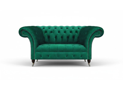 Divano Chesterfield a due posti Verde Arredamento Soggiorno Divano Imbottito