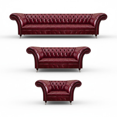 Divano Chesterfield in pelle scura designer divani in pelle divani letto.