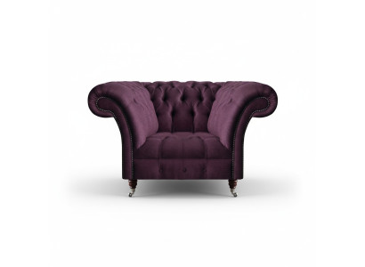Chesterfield poltrona lilla soggiorno monoposto design lussuosa poltrona con schienale