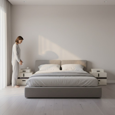 Mobile per camera da letto completa moderna 2x comodini mobili di design