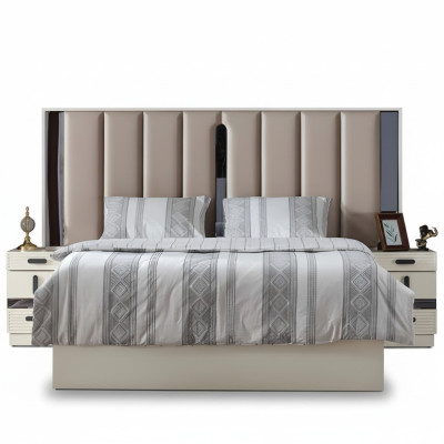 Mobili di lusso letto design camera da letto letto matrimoniale imbottito letti moderni