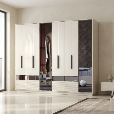 Design mobili in legno armadio da letto armadio di lusso moderno