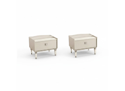 Mobili di lusso in legno per camera da letto 2x comodini design moderno completo