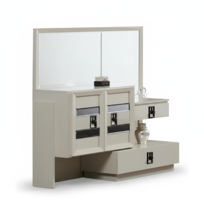 Mobile da trucco in legno di lusso con specchio design moderno camera da letto