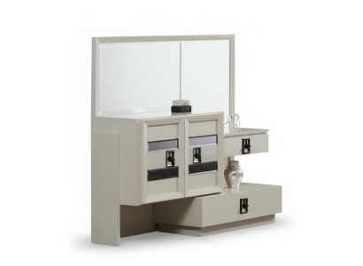 Mobile da trucco in legno di lusso con specchio design moderno camera da letto