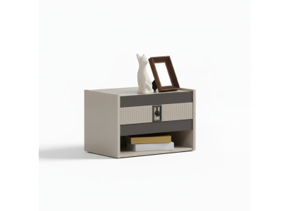 Completamente design moderno 2x comodini mobili in legno per camera da letto