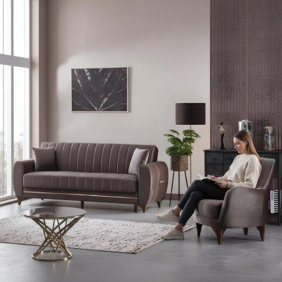 Poltrona di design di lusso per soggiorno moderna