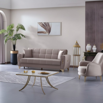 Divano di lusso design set 3+1 posti mobili per soggiorno