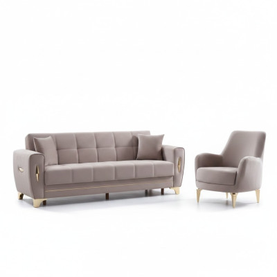 Divano di lusso design set 3+1 posti mobili per soggiorno